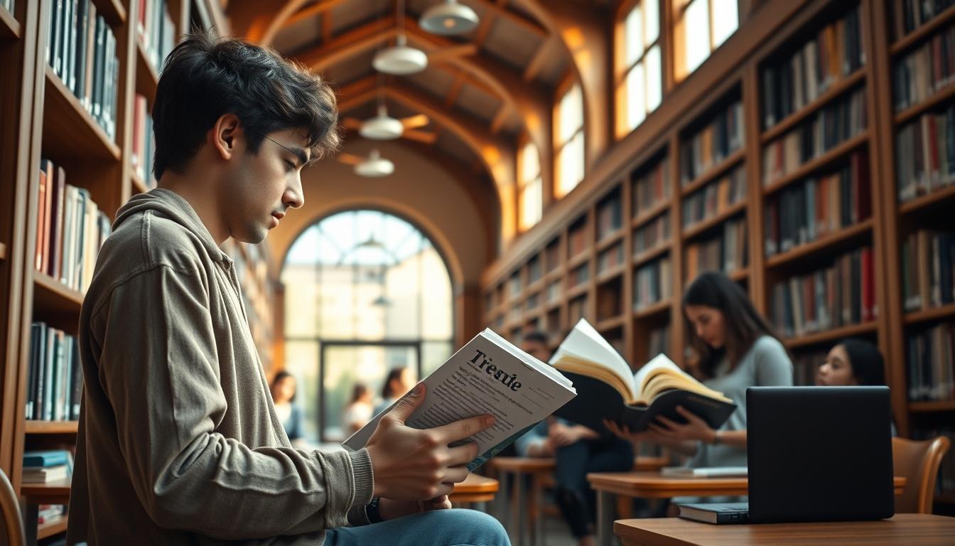 Student developing practical and academic skills